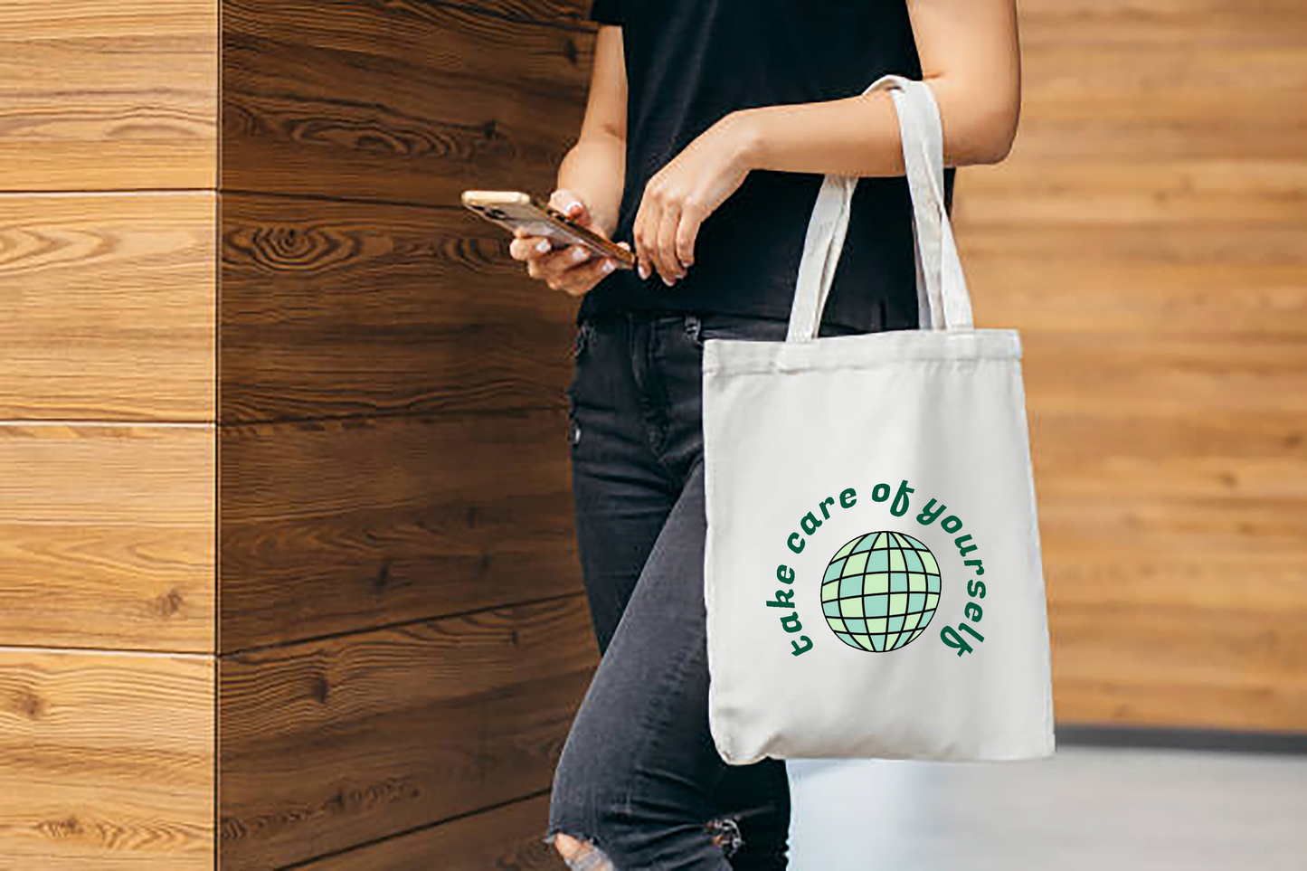 Tote-It: Take Care of Your Self – Self-Care Canvas Tote